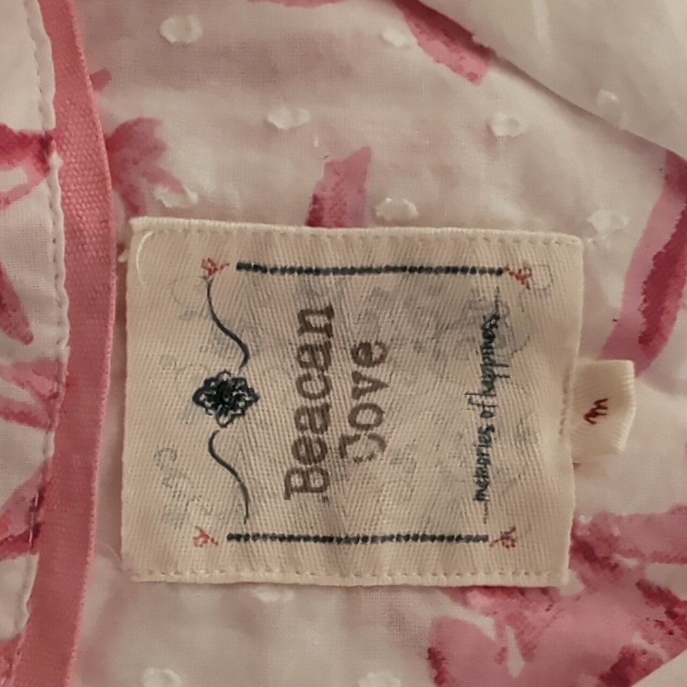 Beacon Cove 100% Cotton Pink Floral Pajamas Size M - Picture 3 of 12